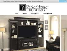 Tablet Screenshot of parkerhousecloseouts.com